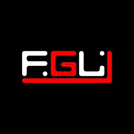 Ilustración de FGL letter logo creative design with vector graphic, FGL simple and modern logo. - Imagen libre de derechos