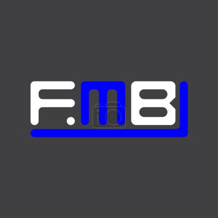 Téléchargez les illustrations : FMB letter logo creative design with vector graphic, FMB simple and modern logo. - en licence libre de droit