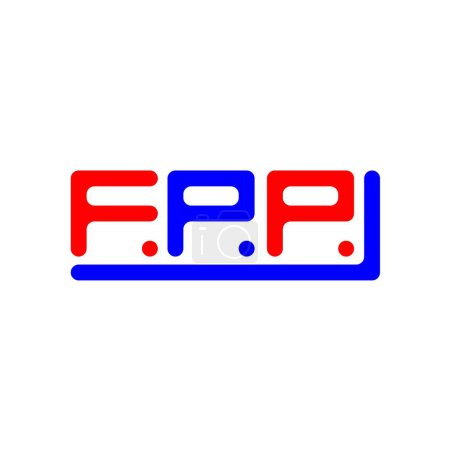 Téléchargez les illustrations : FPP letter logo creative design with vector graphic, FPP simple and modern logo. - en licence libre de droit