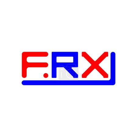 Téléchargez les illustrations : FRX lettre logo design créatif avec graphique vectoriel, FRX logo simple et moderne. - en licence libre de droit