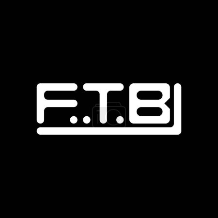 Illustration for FTB letter logo creative design with vector graphic, FTB simple and modern logo. - Royalty Free Image