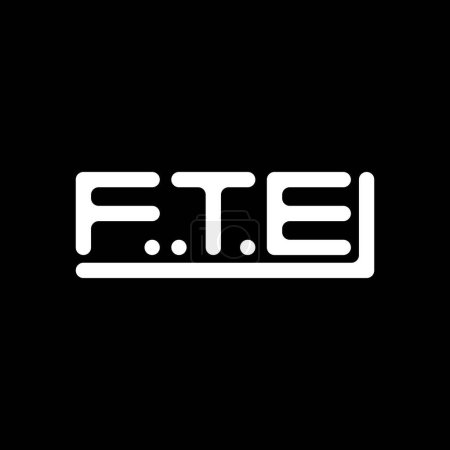 Téléchargez les illustrations : FTE lettre logo design créatif avec graphique vectoriel, FTE logo simple et moderne. - en licence libre de droit
