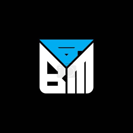 Ilustración de Diseño creativo del logotipo de la letra BBM con gráfico vectorial, logotipo simple y moderno de BBM. - Imagen libre de derechos