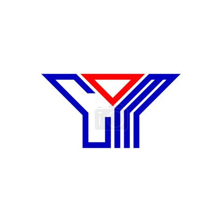 Ilustración de Diseño creativo del logotipo de la letra COM con gráfico vectorial, logotipo simple y moderno de COM. - Imagen libre de derechos