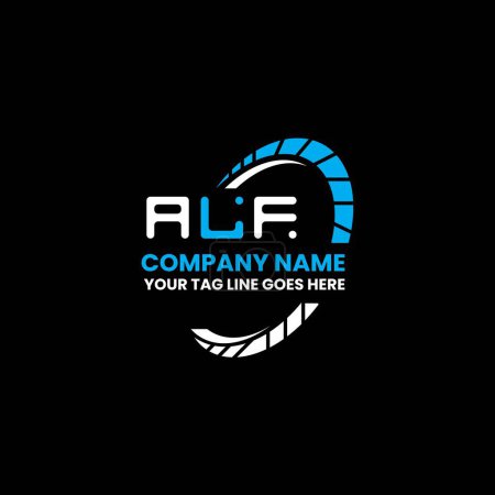 Illustration for ALF letter logo creative design with vector graphic, ALF simple and modern logo. - Royalty Free Image