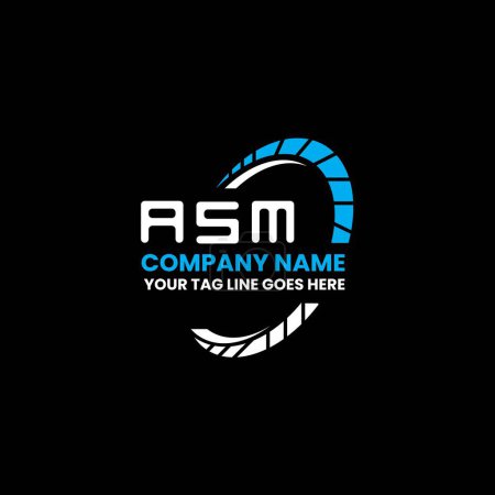 Téléchargez les illustrations : ASM letter logo creative design with vector graphic, ASM simple and modern logo. - en licence libre de droit