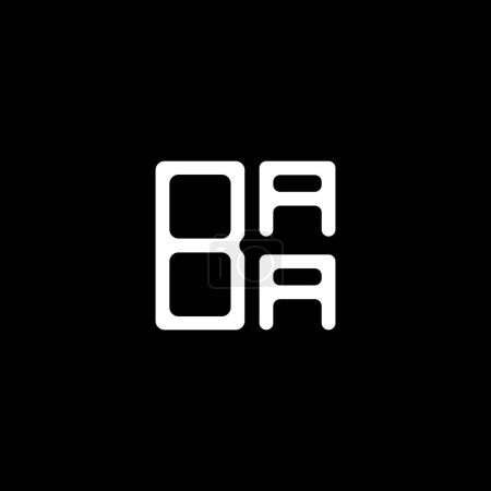 Ilustración de Diseño creativo del logotipo de la letra de BAA con gráfico vectorial, logotipo simple y moderno de BAA. - Imagen libre de derechos
