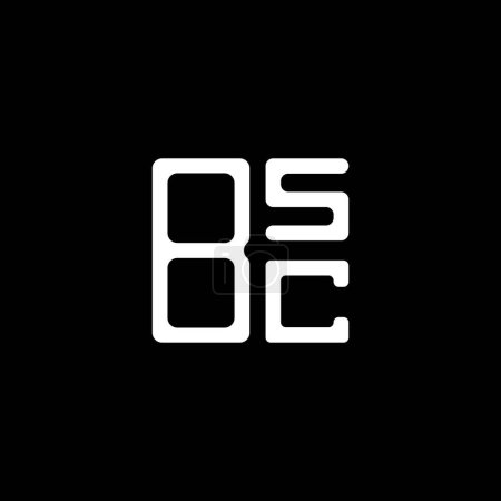 Téléchargez les illustrations : BSC lettre logo design créatif avec graphique vectoriel, BSC logo simple et moderne. - en licence libre de droit