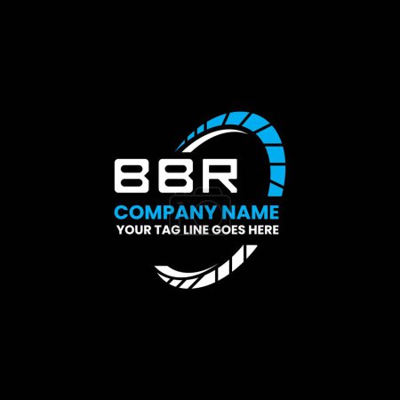 Téléchargez les illustrations : BBR lettre logo design créatif avec graphique vectoriel, BBR logo simple et moderne. BBR design alphabet luxueux - en licence libre de droit