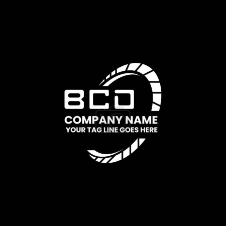 Ilustración de Diseño creativo del logotipo de la letra de BCD con gráfico vectorial, logotipo simple y moderno de BCD. BCD diseño de alfabeto de lujo - Imagen libre de derechos