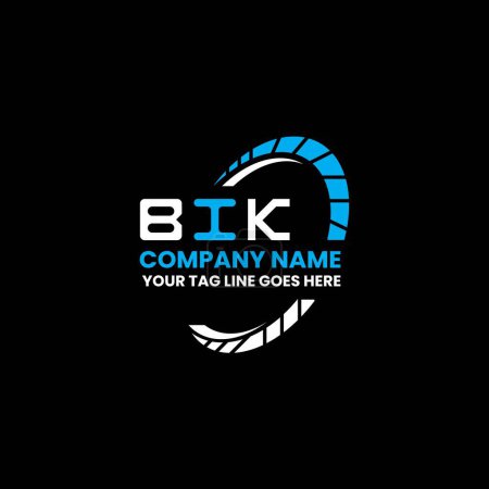Téléchargez les illustrations : Logo lettre BIK design créatif avec graphique vectoriel, logo BIK simple et moderne. BIK design alphabet luxueux - en licence libre de droit