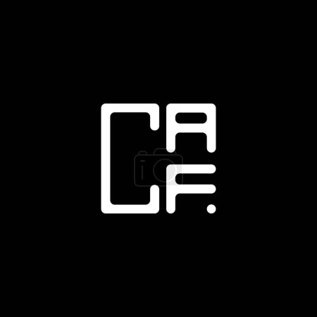 Téléchargez les illustrations : Logo lettre CAF design créatif avec graphique vectoriel, CAF logo simple et moderne. CAF design alphabet luxueux - en licence libre de droit