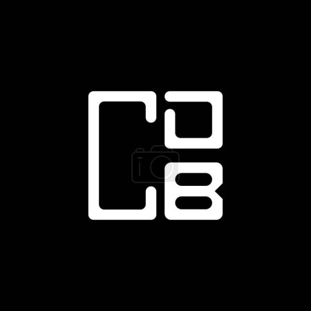 Ilustración de Diseño creativo del logotipo de la letra CDB con gráfico vectorial, logotipo simple y moderno CDB. Diseño de alfabeto de lujo CDB - Imagen libre de derechos