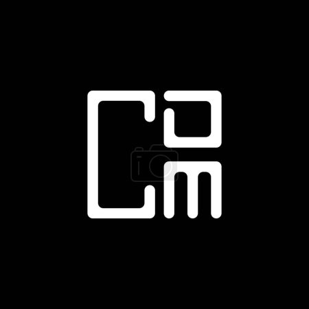 Illustration for CDM letter logo creative design with vector graphic, CDM simple and modern logo. CDM luxurious alphabet design - Royalty Free Image