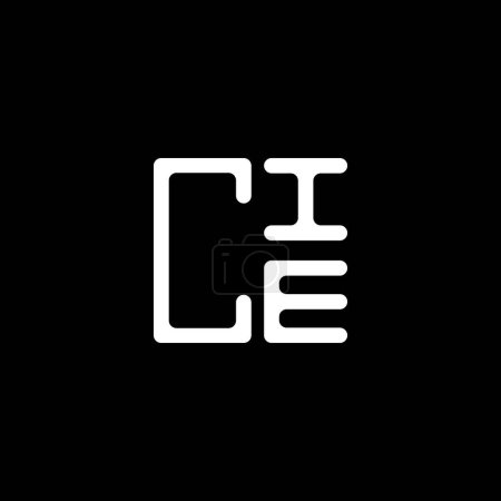 Ilustración de Diseño creativo del logotipo de la carta de CIE con gráfico vectorial, logotipo simple y moderno de CIE. Diseño de alfabeto de lujo CIE - Imagen libre de derechos