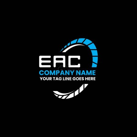 Ilustración de Diseño creativo del logotipo de la letra EAC con gráfico vectorial, logotipo EAC simple y moderno. EAC diseño de alfabeto de lujo - Imagen libre de derechos