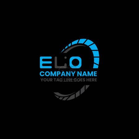 Illustration for ELO letter logo creative design with vector graphic, ELO simple and modern logo. ELO luxurious alphabet design - Royalty Free Image