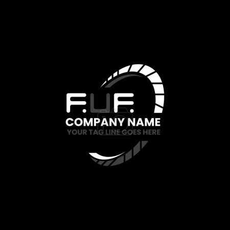 Illustration for FUF letter logo creative design with vector graphic, FUF simple and modern logo. FUF luxurious alphabet design - Royalty Free Image