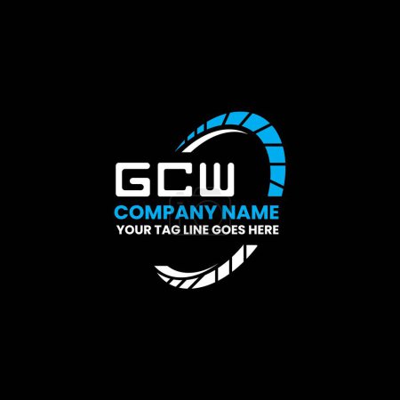 Téléchargez les illustrations : Logo lettre GCW design créatif avec graphique vectoriel, logo simple et moderne GCW. GCW design alphabet luxueux - en licence libre de droit