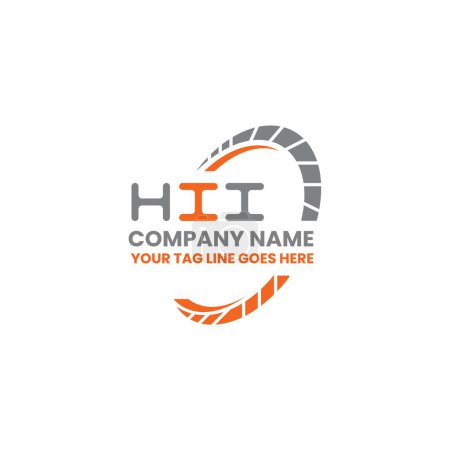 Ilustración de Diseño creativo del logotipo de la letra HII con gráfico vectorial, logotipo simple y moderno HII. HII diseño de alfabeto de lujo - Imagen libre de derechos