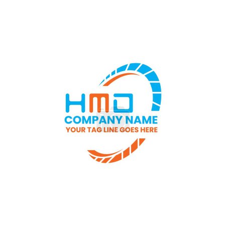 Illustration for HMD letter logo creative design with vector graphic, HMD simple and modern logo. HMD luxurious alphabet design - Royalty Free Image