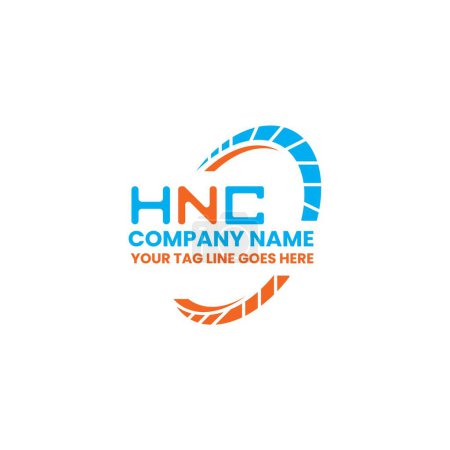 Illustration for HNC letter logo creative design with vector graphic, HNC simple and modern logo. HNC luxurious alphabet design - Royalty Free Image
