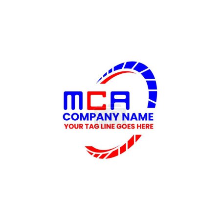 Ilustración de Diseño creativo del logotipo de la letra de MCA con gráfico vectorial, logotipo simple y moderno de MCA. Diseño de alfabeto de lujo MCA - Imagen libre de derechos