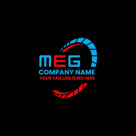 Illustration for MEG letter logo creative design with vector graphic, MEG simple and modern logo. MEG luxurious alphabet design - Royalty Free Image
