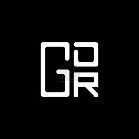 Illustration for GDR letter logo vector design, GDR simple and modern logo. GDR luxurious alphabet design - Royalty Free Image