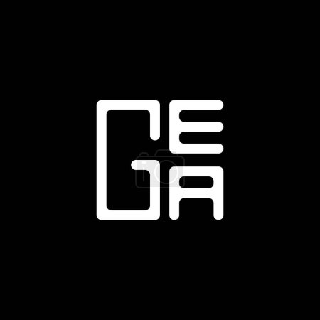 Illustration for GEA letter logo vector design, GEA simple and modern logo. GEA luxurious alphabet design - Royalty Free Image
