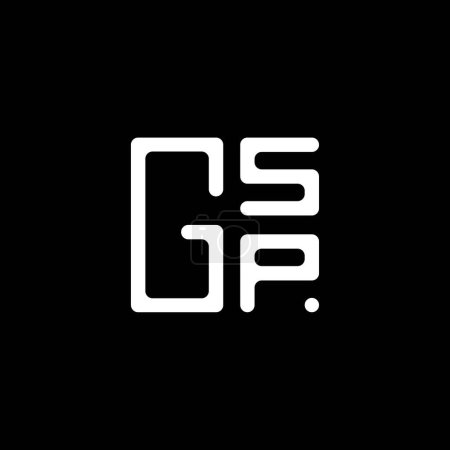 Illustration for GSP letter logo vector design, GSP simple and modern logo. GSP luxurious alphabet design - Royalty Free Image