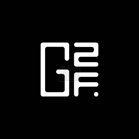 Ilustración de Diseño del vector del logotipo de la letra de GZF, logotipo simple y moderno de GZF. Diseño de alfabeto de lujo GZF - Imagen libre de derechos