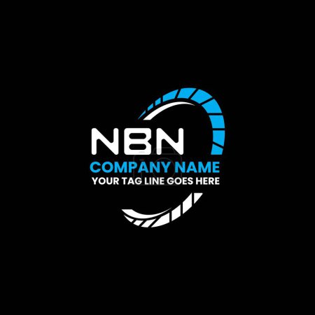 Ilustración de Diseño del vector del logotipo de la letra de NBN, logotipo simple y moderno de NBN. NBN diseño de alfabeto de lujo - Imagen libre de derechos