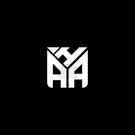 Téléchargez les illustrations : HAA lettre logo vectoriel design, HAA logo simple et moderne. HAA design alphabet luxueux - en licence libre de droit