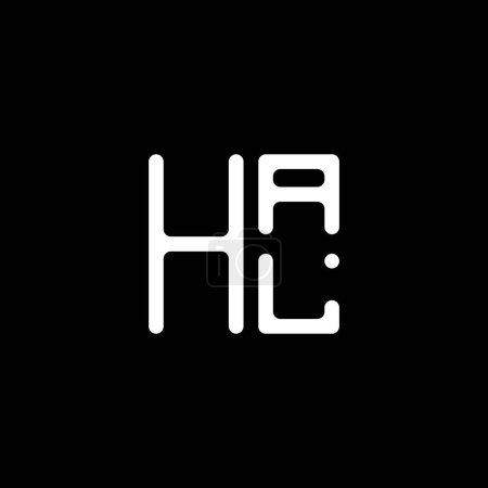 Ilustración de Diseño del vector del logotipo de la letra HAL, logotipo simple y moderno de HAL. Diseño de alfabeto de lujo HAL - Imagen libre de derechos