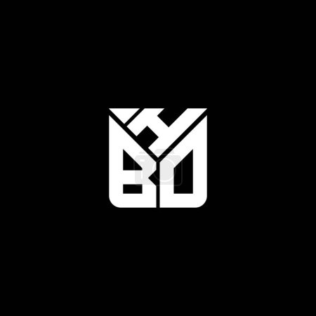 Ilustración de Diseño del vector del logotipo de la letra HBO, logotipo simple y moderno de HBO. HBO diseño de alfabeto de lujo - Imagen libre de derechos
