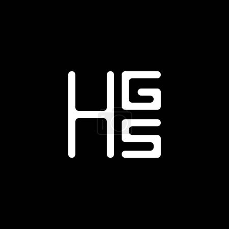 Illustration for HGS letter logo vector design, HGS simple and modern logo. HGS luxurious alphabet design - Royalty Free Image