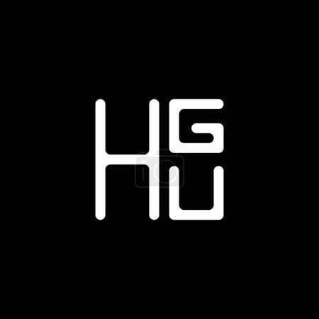 Ilustración de Diseño del vector del logotipo de la letra de HGU, logotipo simple y moderno de HGU. HGU diseño de alfabeto de lujo - Imagen libre de derechos