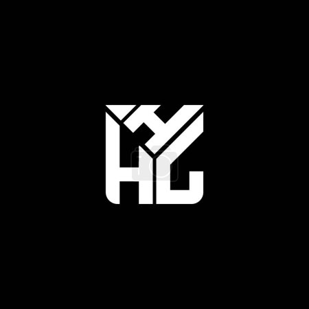 Illustration for HHL letter logo vector design, HHL simple and modern logo. HHL luxurious alphabet design - Royalty Free Image