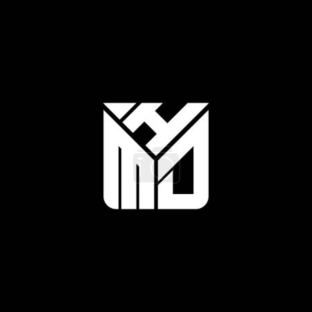 Illustration for HMD letter logo vector design, HMD simple and modern logo. HMD luxurious alphabet design - Royalty Free Image