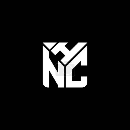 Illustration for HNC letter logo vector design, HNC simple and modern logo. HNC luxurious alphabet design - Royalty Free Image