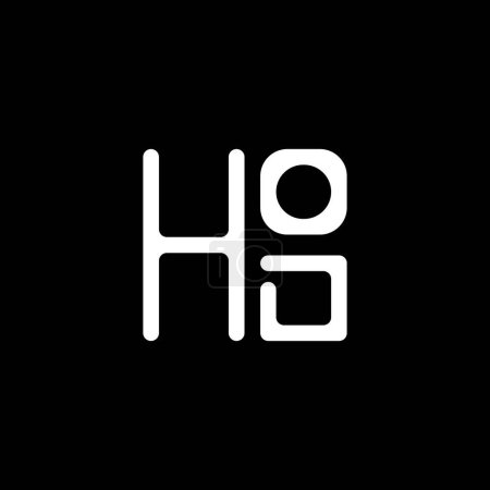 Illustration for HOD letter logo vector design, HOD simple and modern logo. HOD luxurious alphabet design - Royalty Free Image
