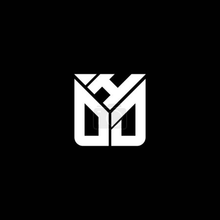 Illustration for HOD letter logo vector design, HOD simple and modern logo. HOD luxurious alphabet design - Royalty Free Image
