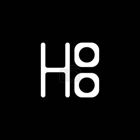 Illustration for HOO letter logo vector design, HOO simple and modern logo. HOO luxurious alphabet design - Royalty Free Image