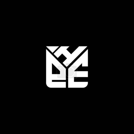 Ilustración de Diseño del vector del logotipo de la letra de HPE, logotipo simple y moderno de HPE. Diseño de alfabeto de lujo HPE - Imagen libre de derechos