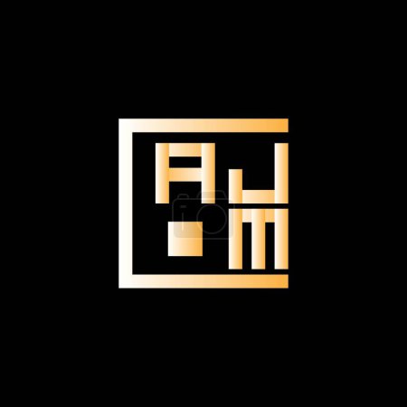 Illustration for AJM letter logo vector design, AJM simple and modern logo. AJM luxurious alphabet design - Royalty Free Image