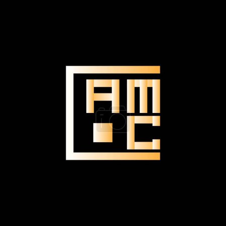 Ilustración de Diseño del vector del logotipo de la letra de AMC, logotipo simple y moderno de AMC. AMC diseño de alfabeto de lujo - Imagen libre de derechos
