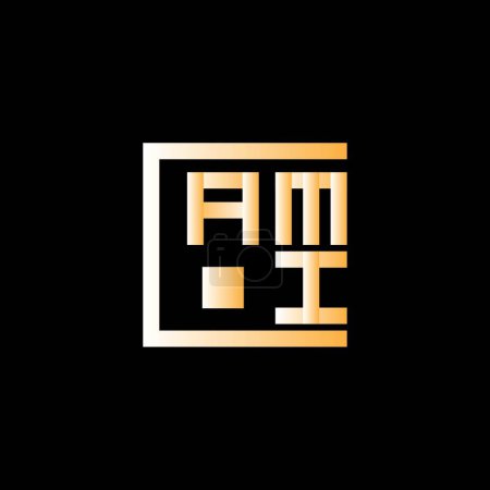 Téléchargez les illustrations : AMI lettre logo vectoriel design, AMI logo simple et moderne. AMI design alphabet luxueux - en licence libre de droit