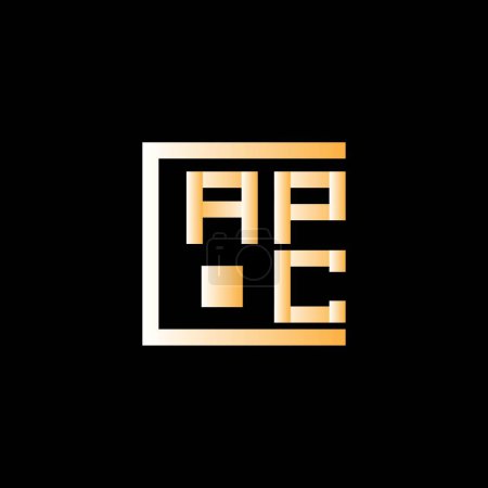 Illustration for APC letter logo vector design, APC simple and modern logo. APC luxurious alphabet design - Royalty Free Image