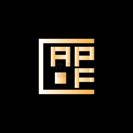 Téléchargez les illustrations : APF lettre logo vectoriel design, APF logo simple et moderne. APF design alphabet luxueux - en licence libre de droit